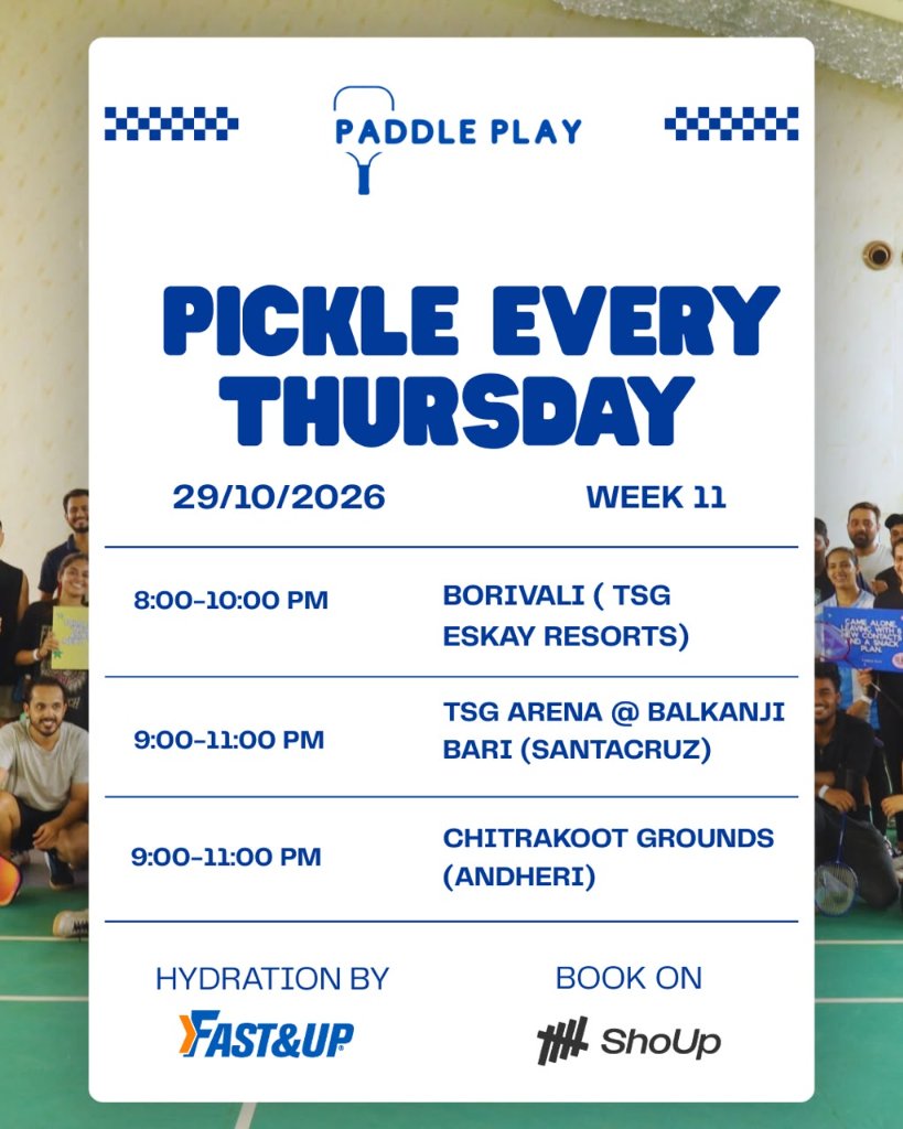 PICKLE EVERY THURSDAYS WITH PADDLEPLAY - ANDHERI