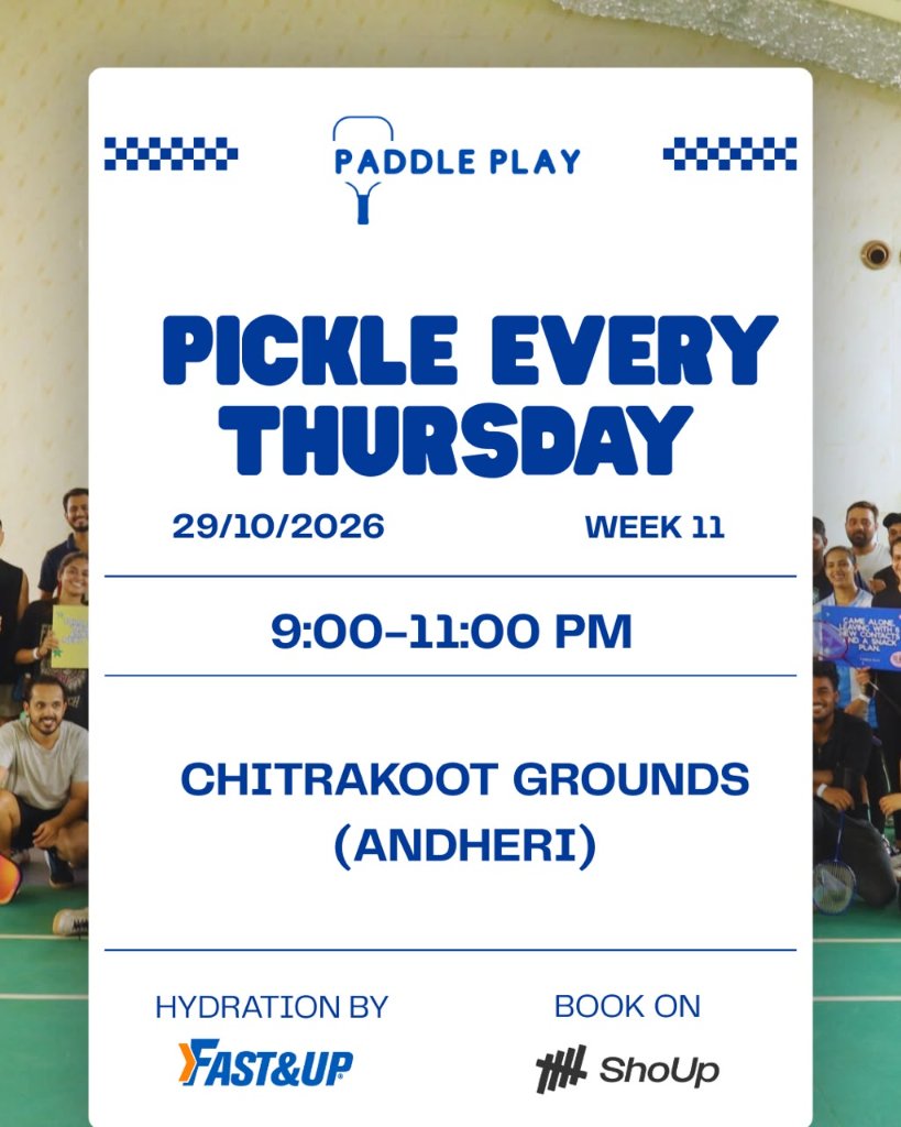PICKLE EVERY THURSDAYS WITH PADDLEPLAY - ANDHERI