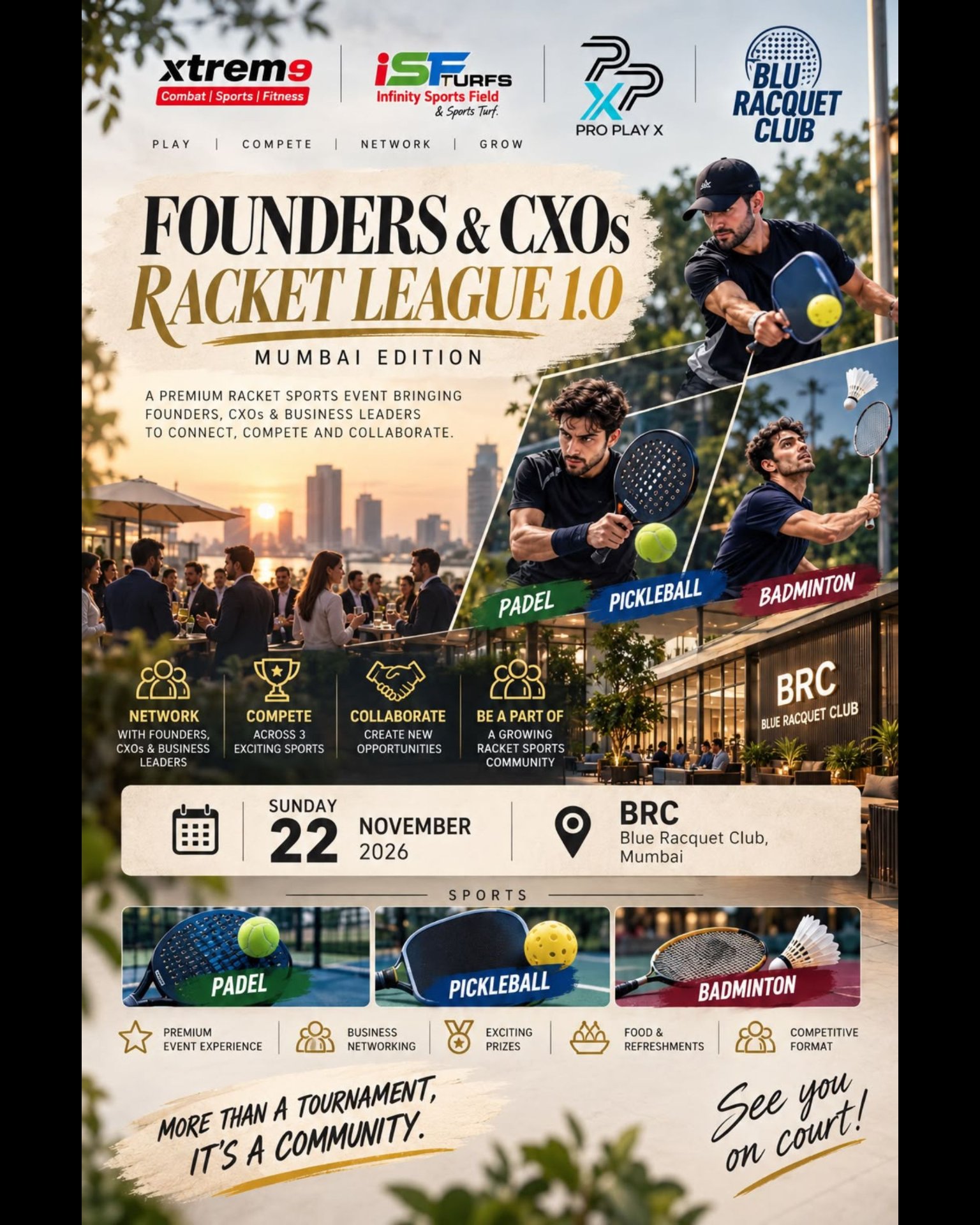 FOUNDERS RACKET LEAGUE 1.0 - MUMBAI EDITION